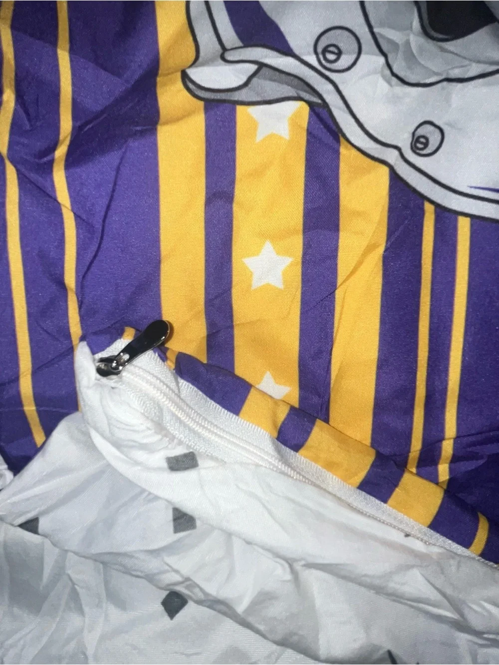 Minnesota Team Purple & Gold Football Bedding Full Size Comforter Set